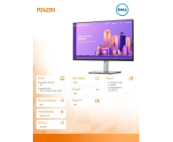 Dell 24" P2422H 210-AZYX Srebrny - 1457655 - zdjęcie 7
